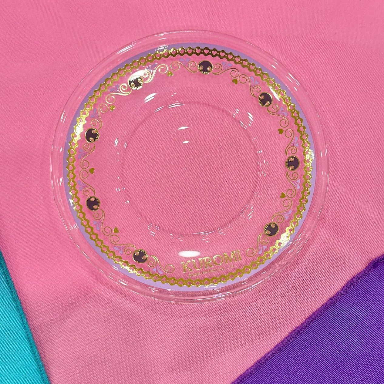 Kuromi Glass & Saucer Set [SEE DESCRIPTION]