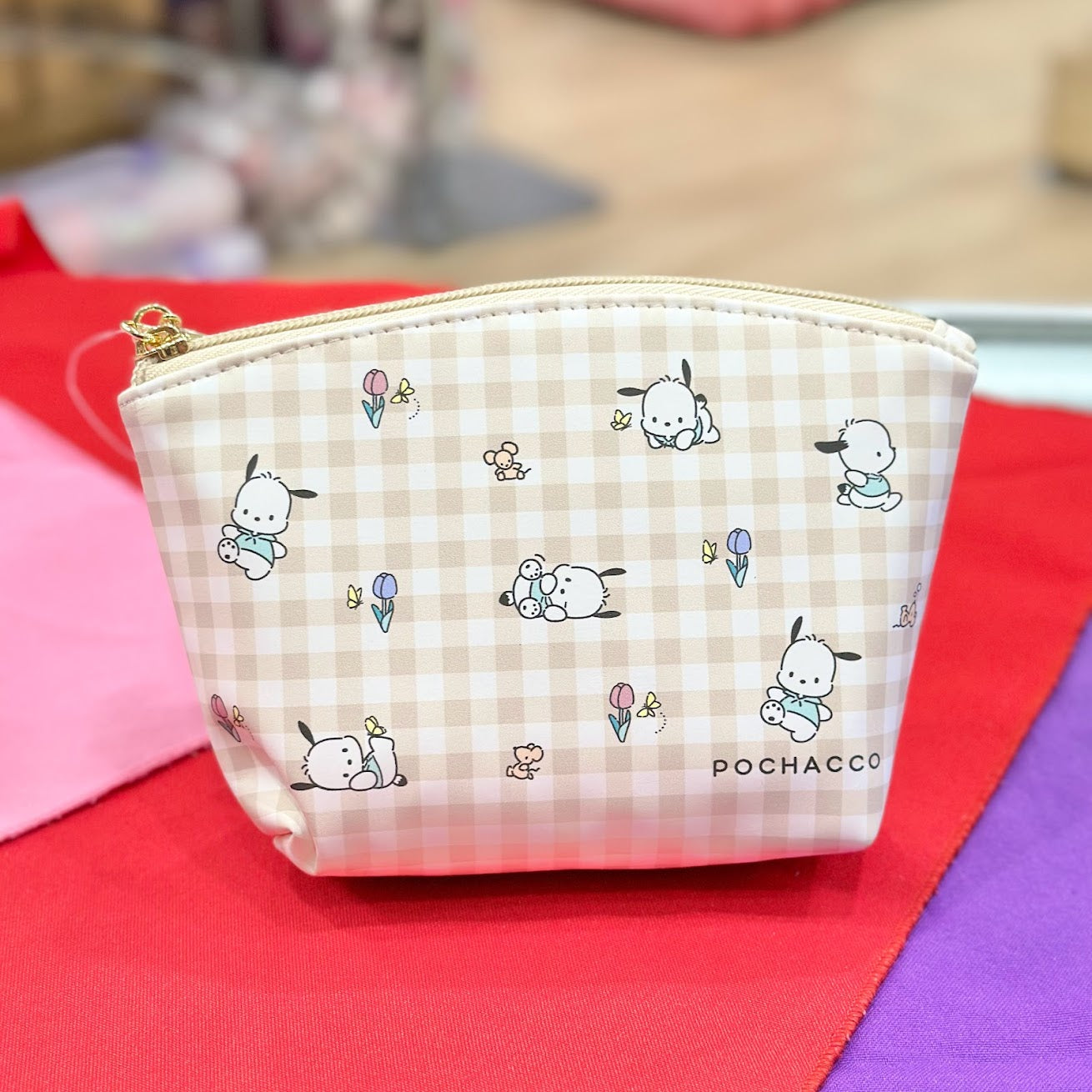 Pochacco "Gingham" Pouch