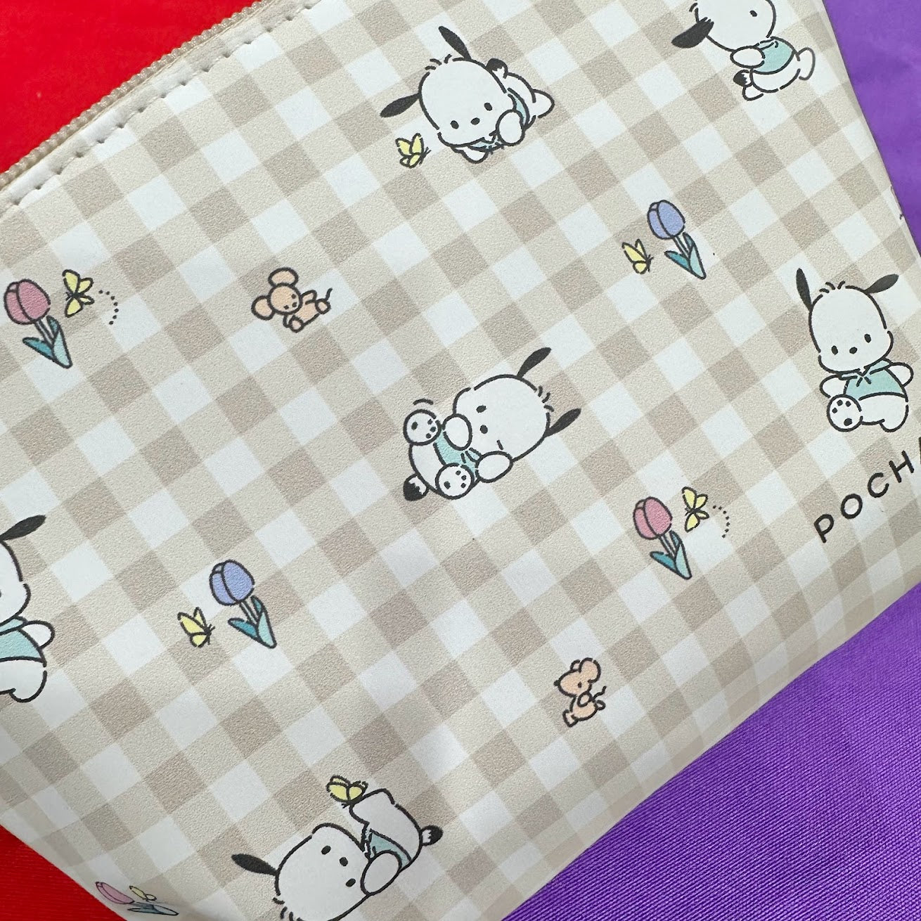 Pochacco "Gingham" Pouch