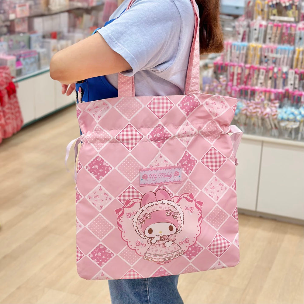 My Sweet Piano "Patchwork" Drawstring Tote Bag