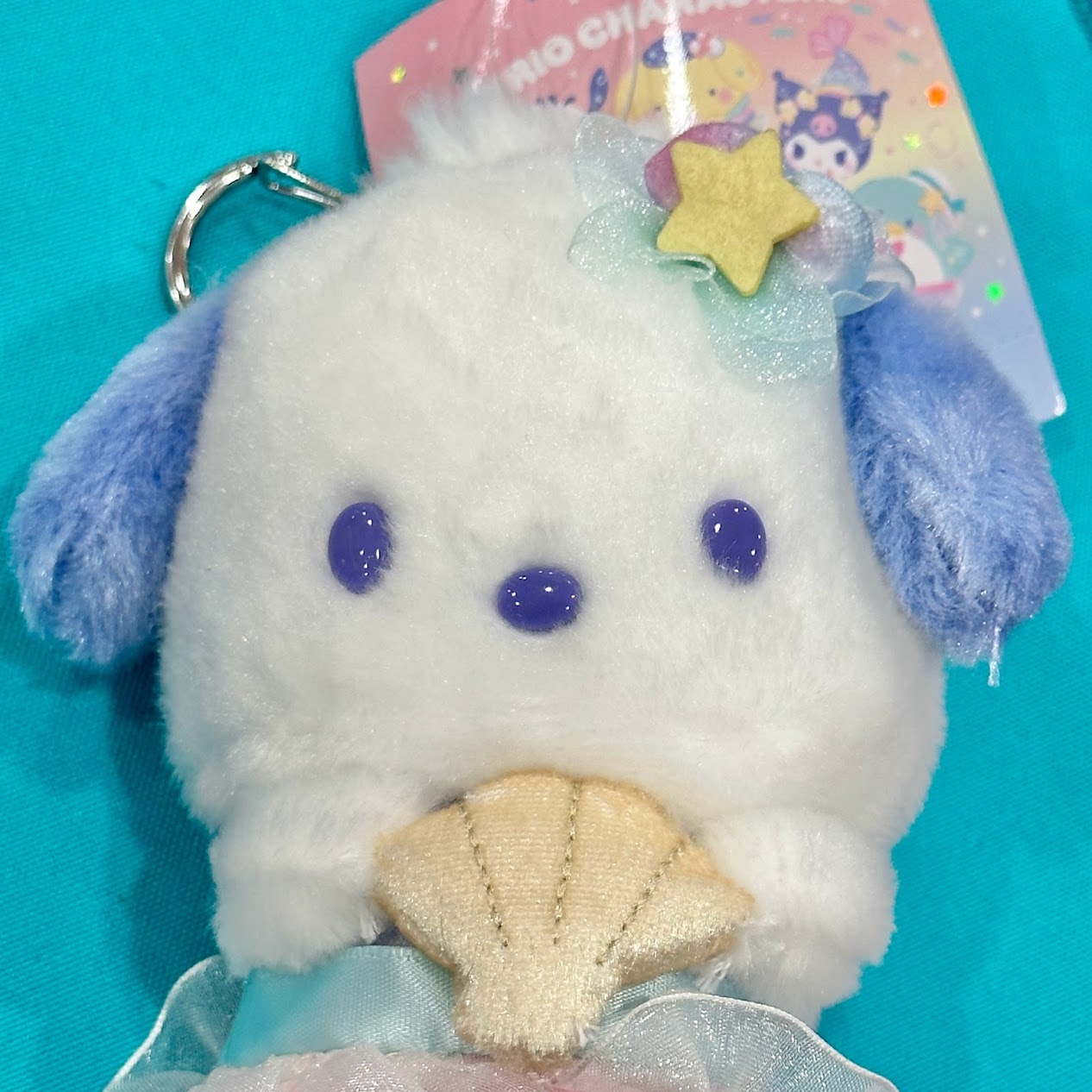Pochacco "Mermaid" Keychain w/ Mascot Plush