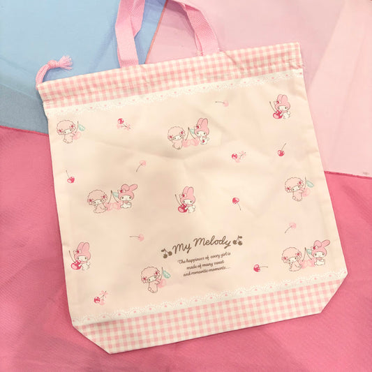 My Melody "Cherry" Drawstring Tote Bag