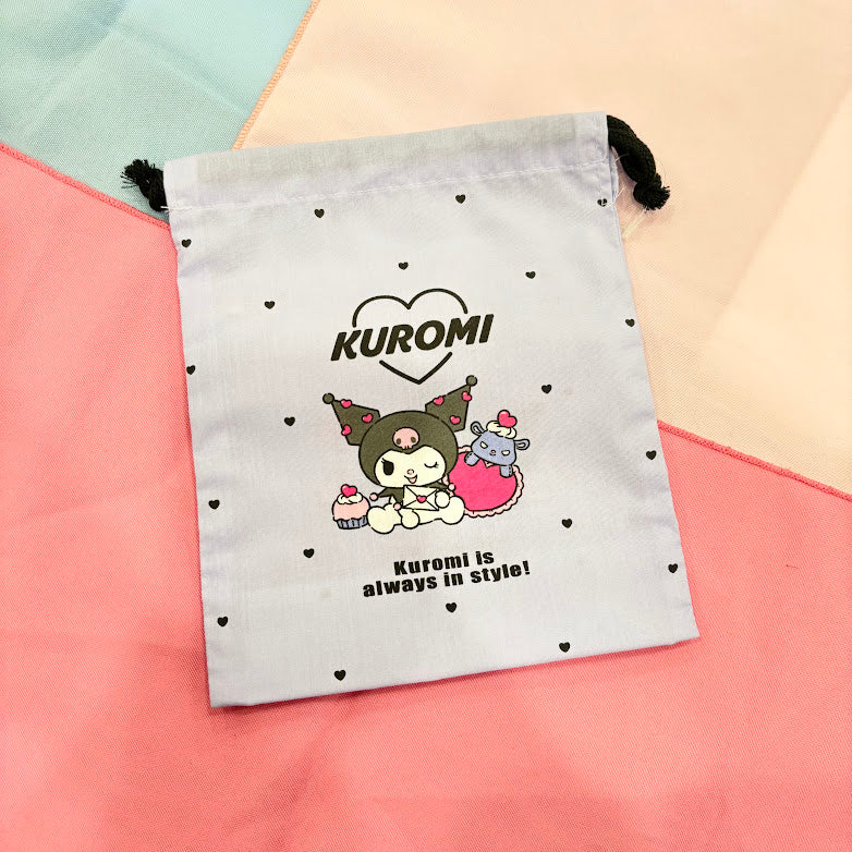 Kuromi Small "Letter" Drawstring Bag