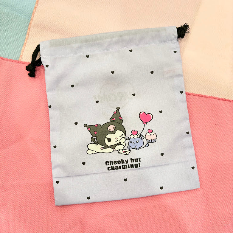 Kuromi Small "Letter" Drawstring Bag