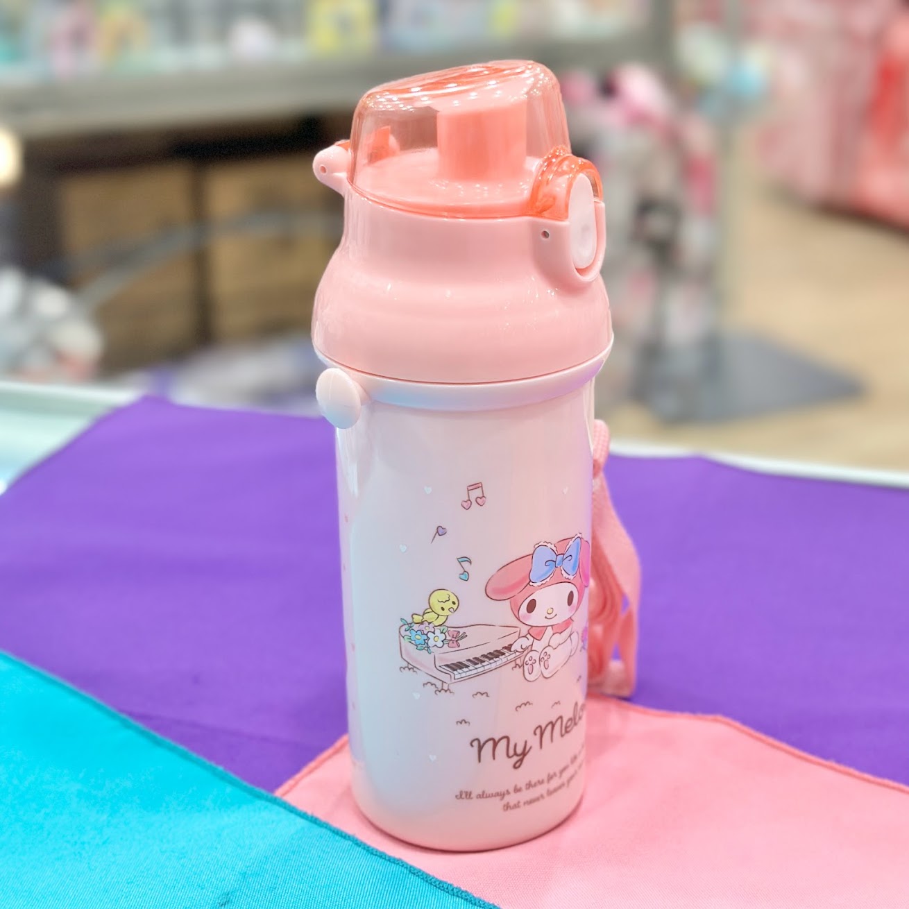 My Melody "Music" Water Bottle w/ Strap