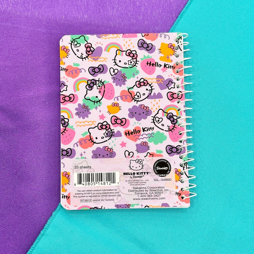 Hello Kitty "Colorful Graffiti" Mini Spiral Notebook