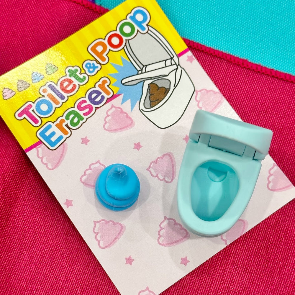 Toilet & Poop Eraser (Blue)