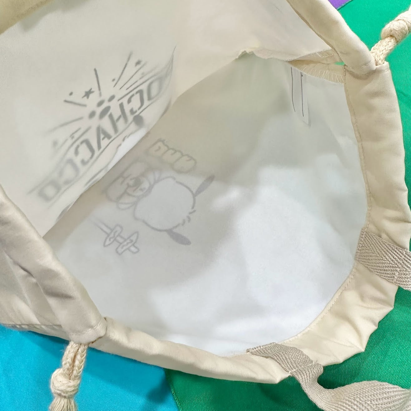 Pochacco Drawstring Tote Bag