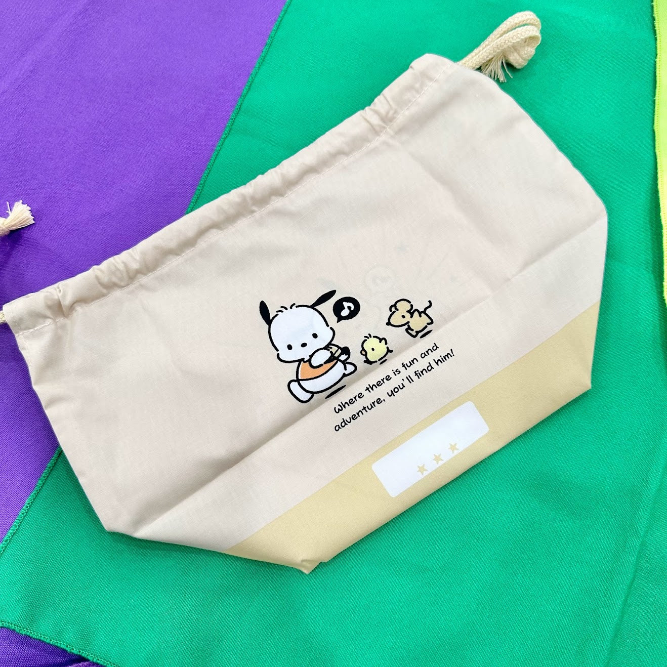 Pochacco Drawstring Bag
