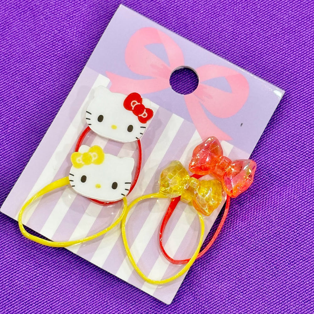 Hello Kitty 4pc Ponytail Holders