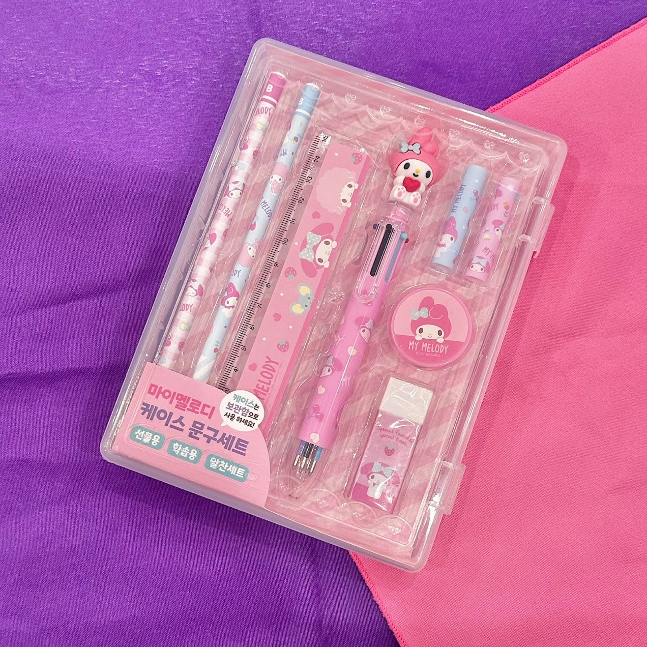 My Melody Case Stationery Set