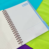 Kuromi Left Bounded 4 Index Notebook (Purple)