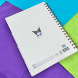 Kuromi Left Bounded 4 Index Notebook (White)