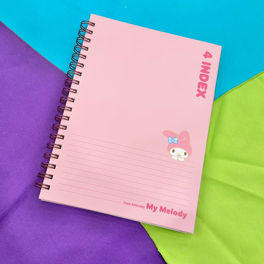 My Melody Left Bounded 4 Index Notebook