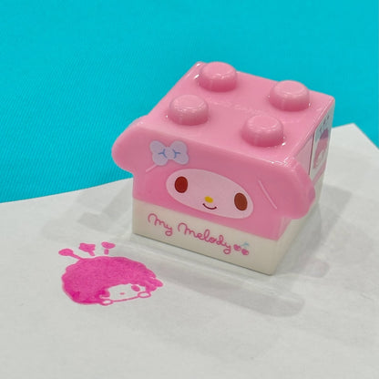 My Melody Block Figure Stamp