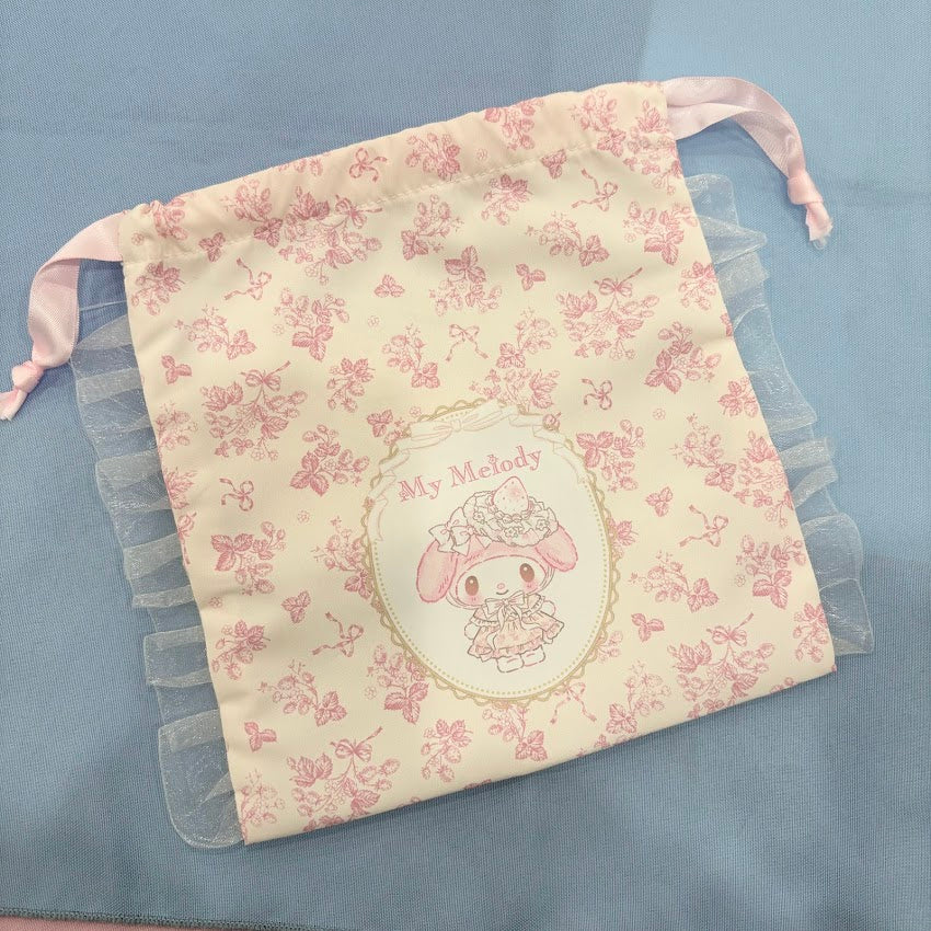 My Melody "Strawberry" Drawstring Bag