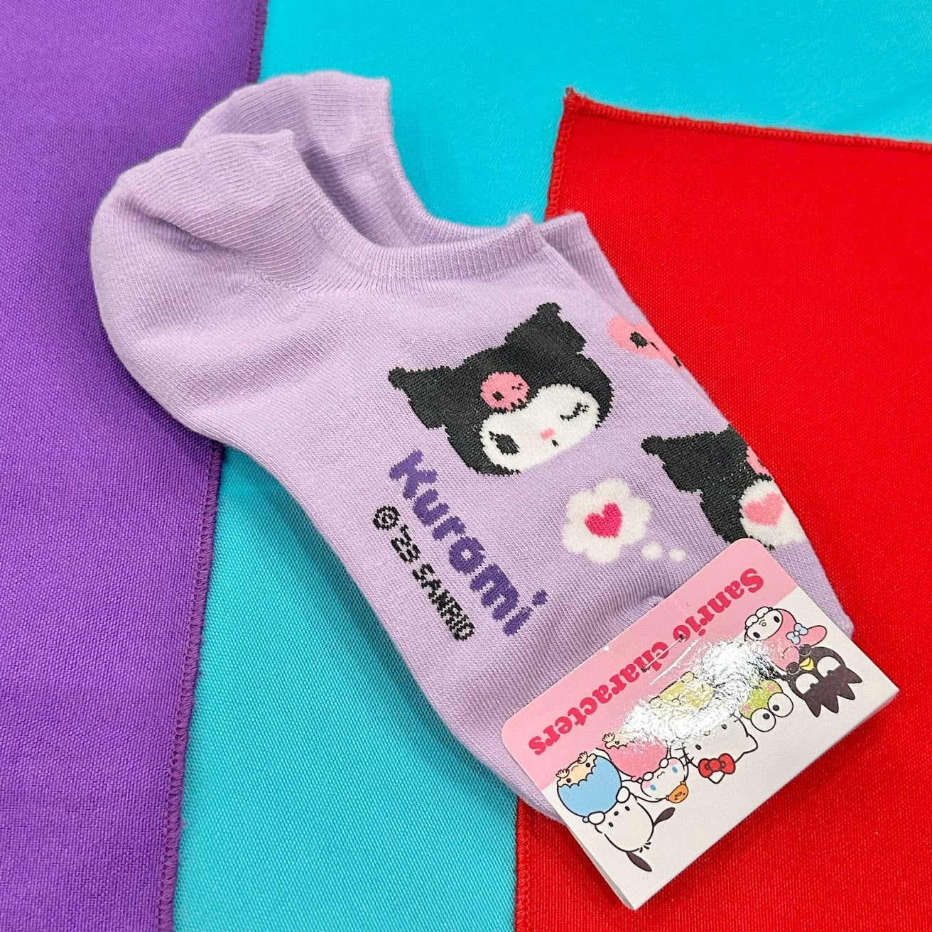 Kuromi "Face" Non Slip Ankle Socks