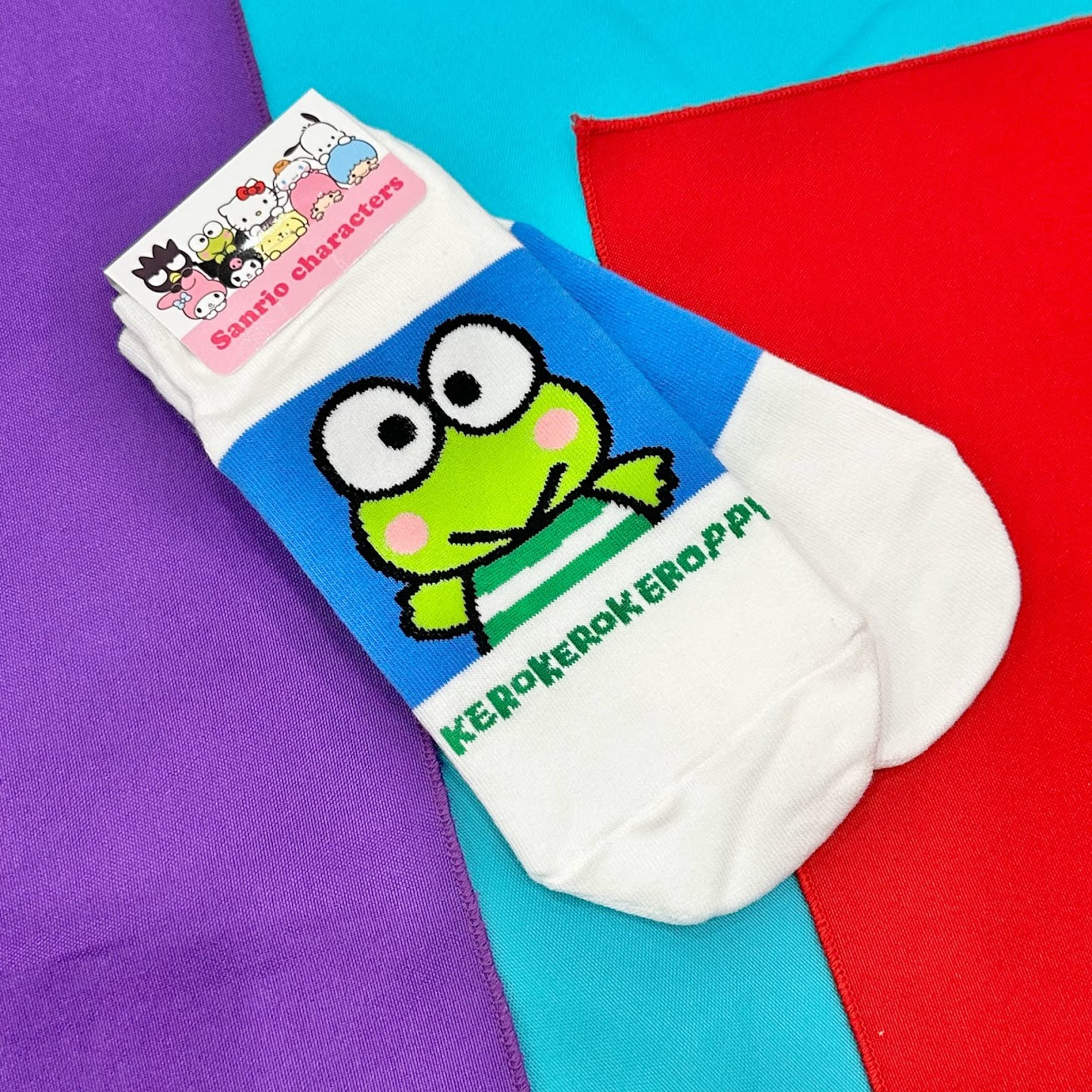 Keroppi "Color Block" Mascot Socks