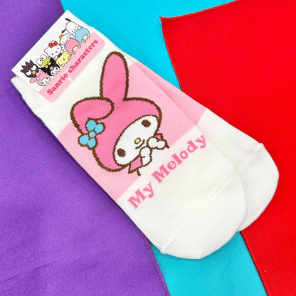 My Melody "Color Block" Mascot Socks