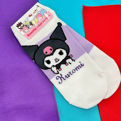 Kuromi "Color Block" Mascot Socks