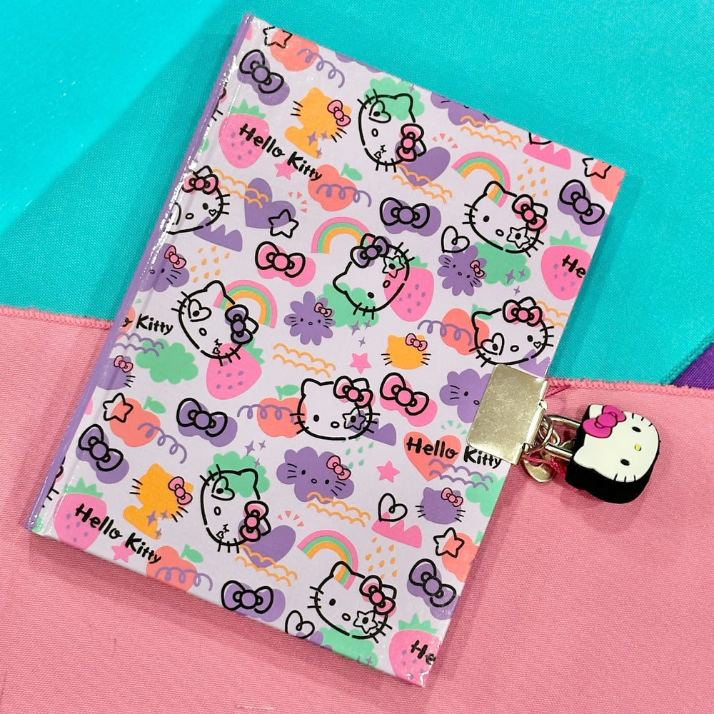 Hello Kitty "Colorful Graffiti" Locking Diary