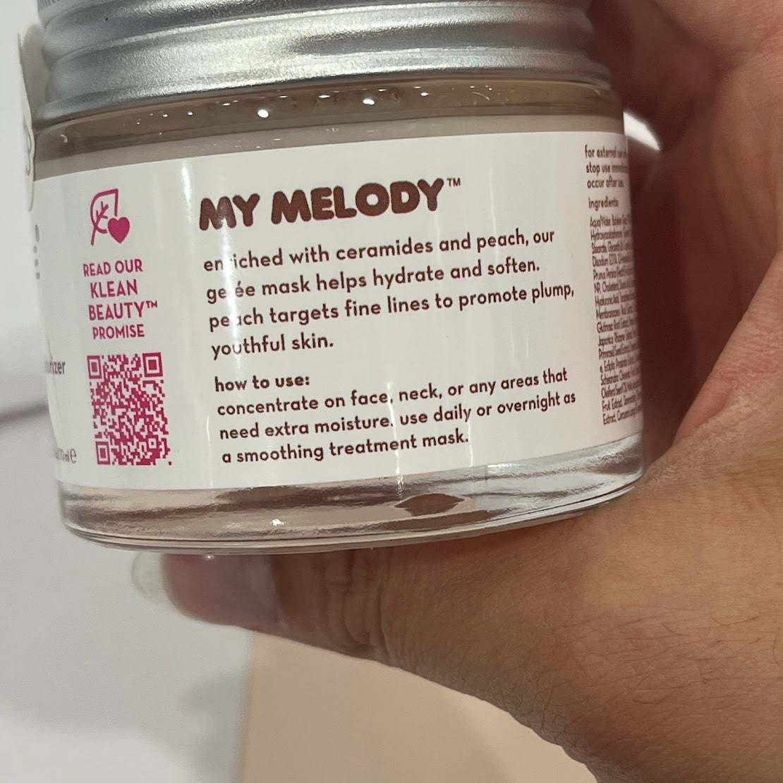 The Creme Shop x My Melody Clean Beauty Gelee Mask