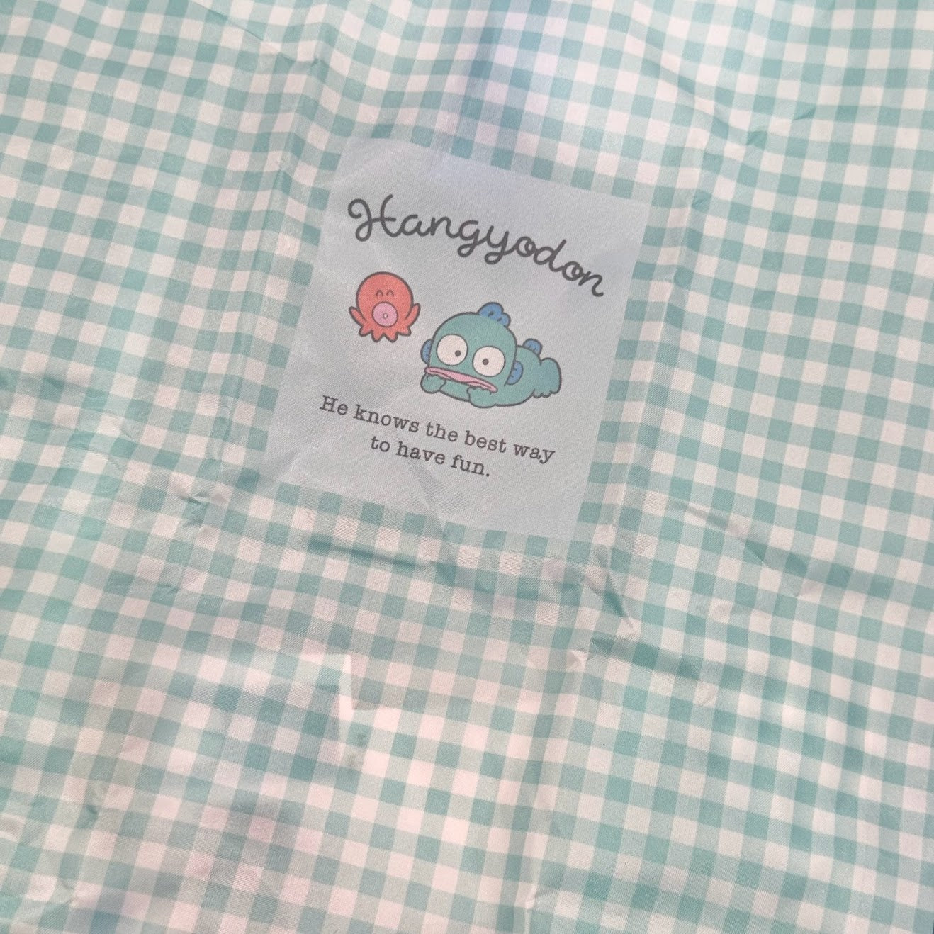 Hangyodon "Check" Small Reusable Shopping Bag