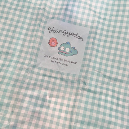 Hangyodon "Check" Small Reusable Shopping Bag