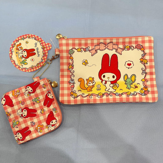 My Melody 2pc Flat Pouch Set