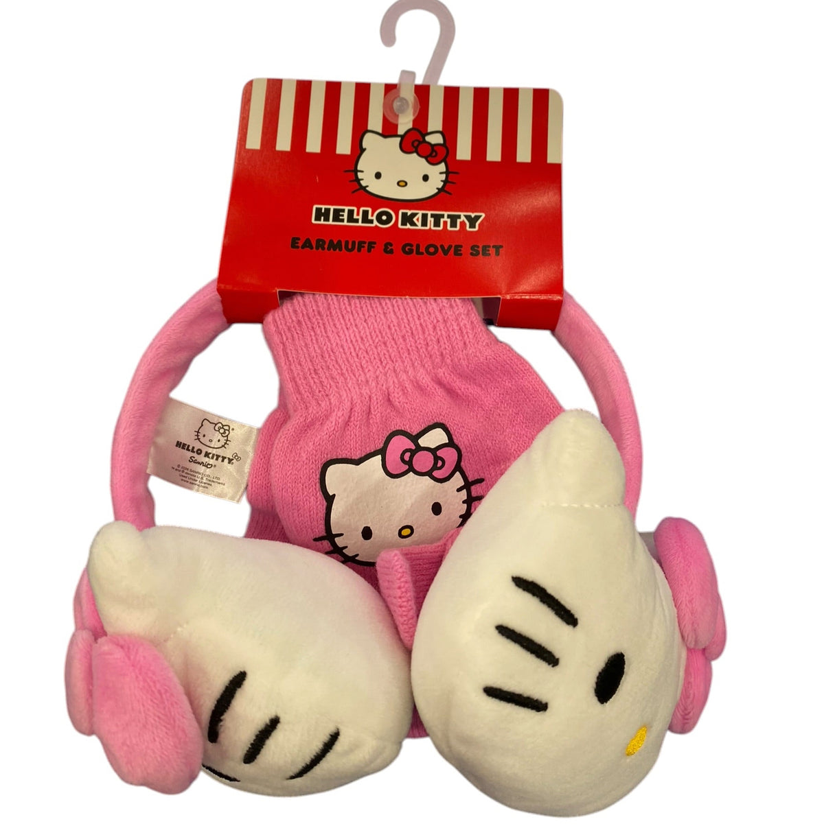 Hello Kitty "3D Plush" Earmuffs & Glove Set