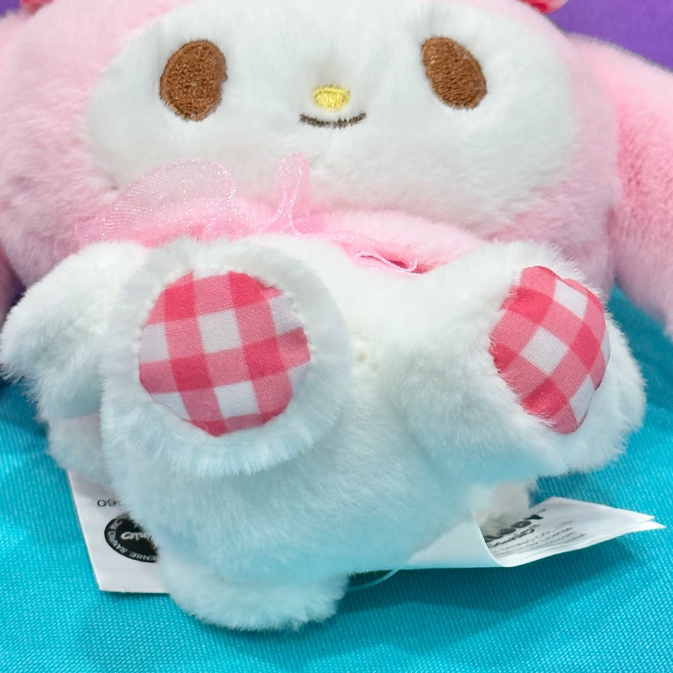 My Melody "Gingham" Mascot Clip On Plush