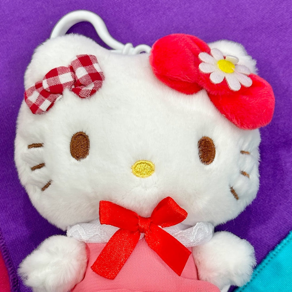 Hello Kitty "Gingham" Mascot Clip On Plush