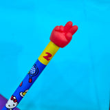Hello Kitty Pencil w/ Eraser "Rock, Paper, Scissors" (Blue)