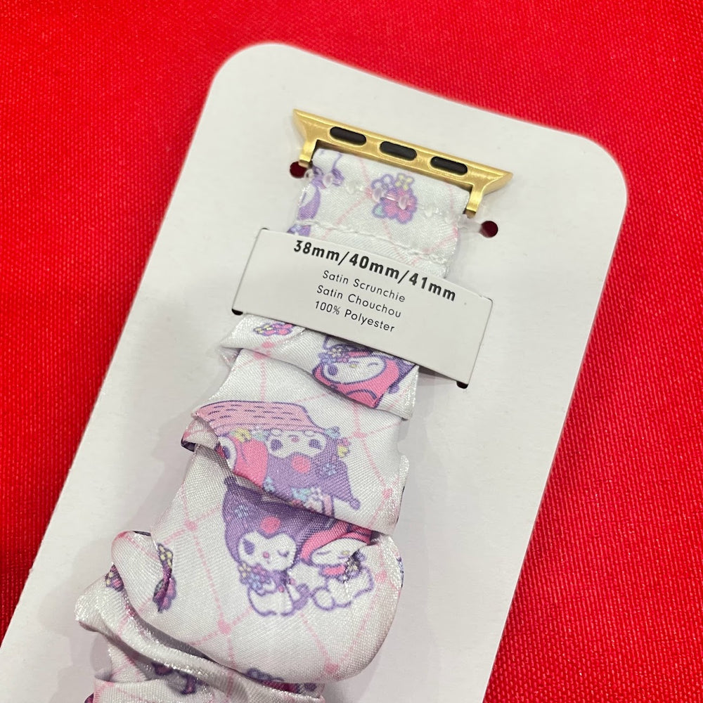 Sonix x Kuromi & My Melody Pastel Flower Scrunchie Apple Watchband