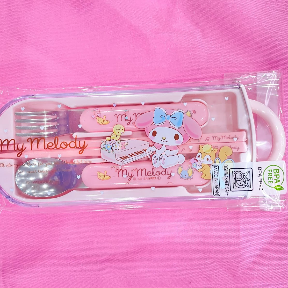 My Melody "Music" Utensil Set