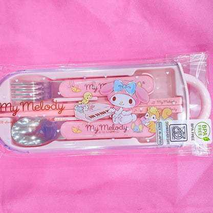 My Melody "Music" Utensil Set