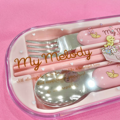 My Melody "Music" Utensil Set