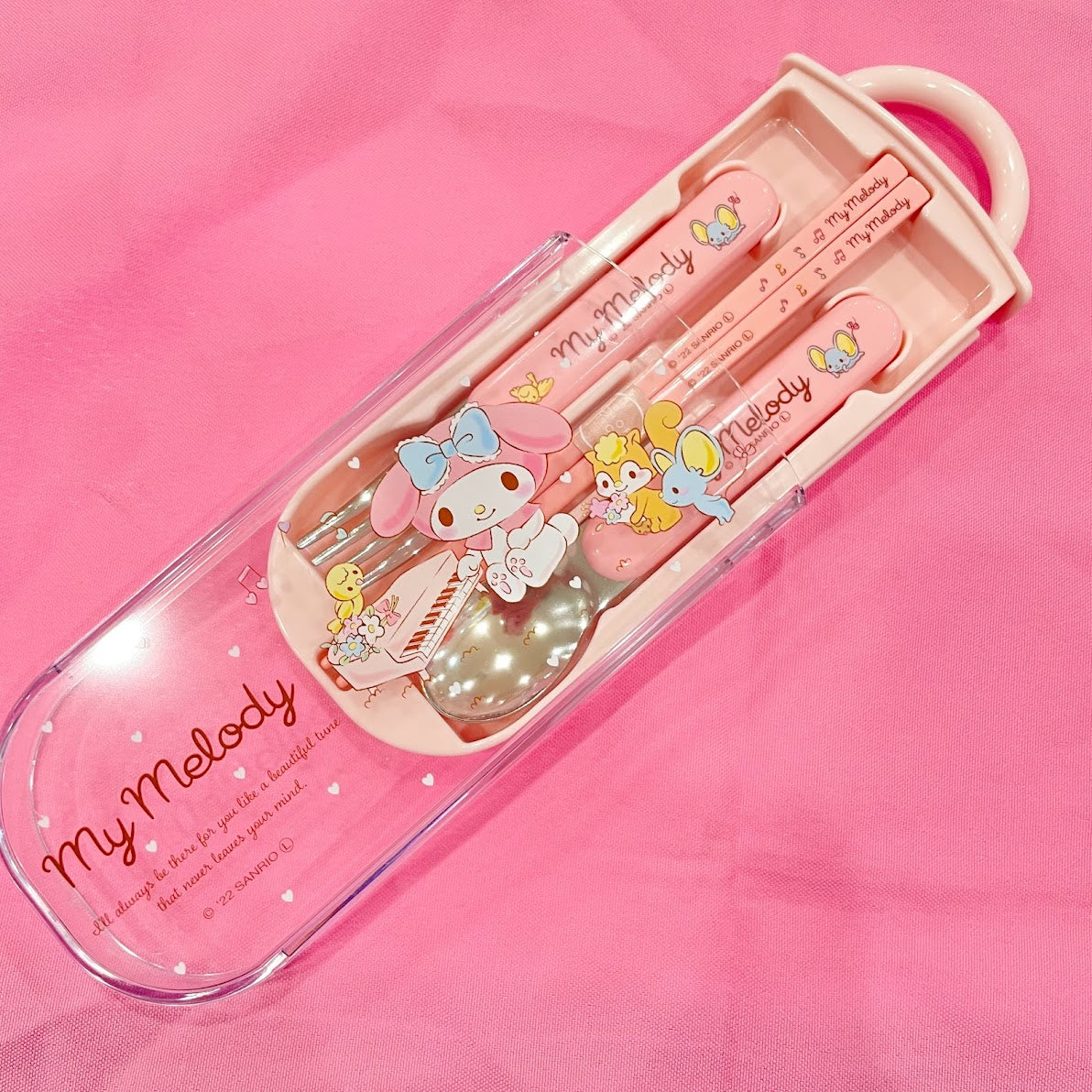 My Melody "Music" Utensil Set
