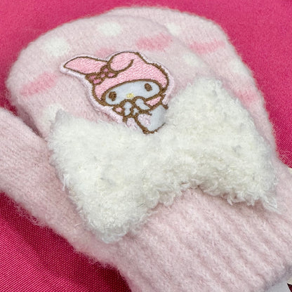 My Melody "Ribbon" Stretch Mittens