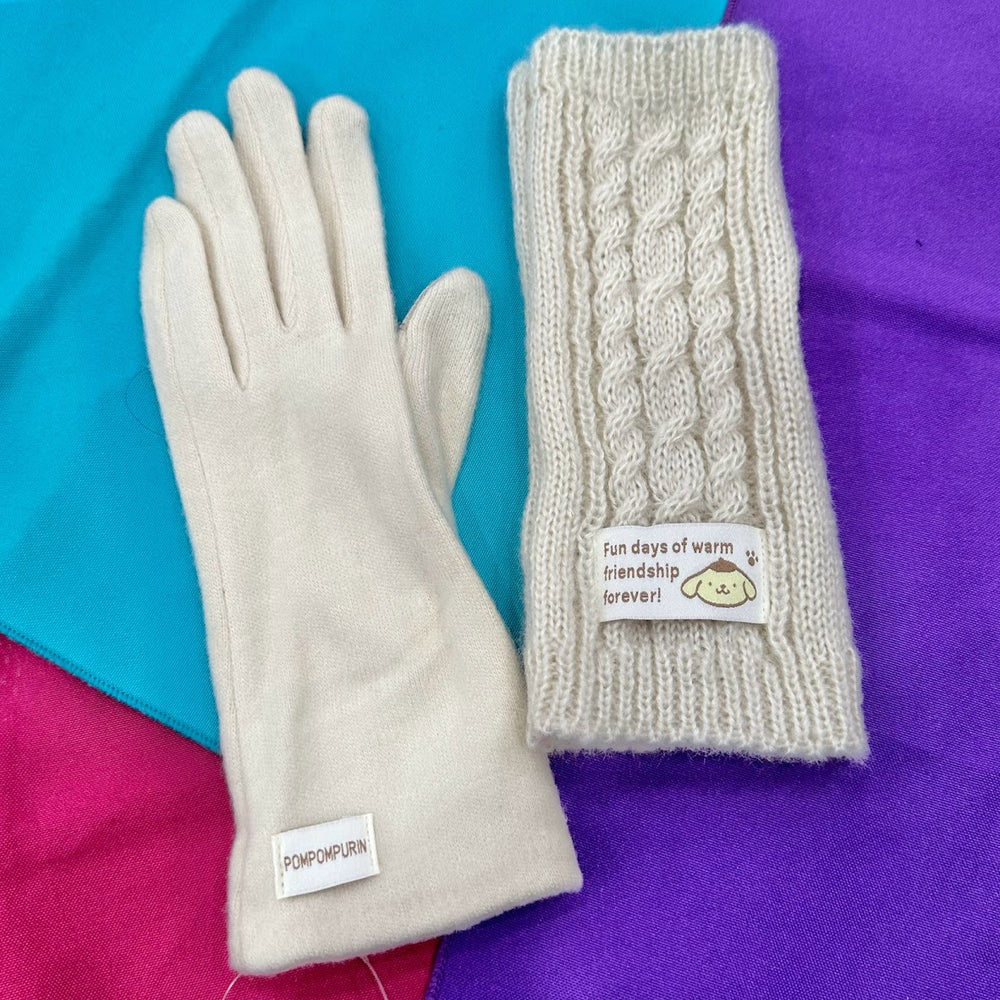 Pompompurin 3-Way Knit Gloves