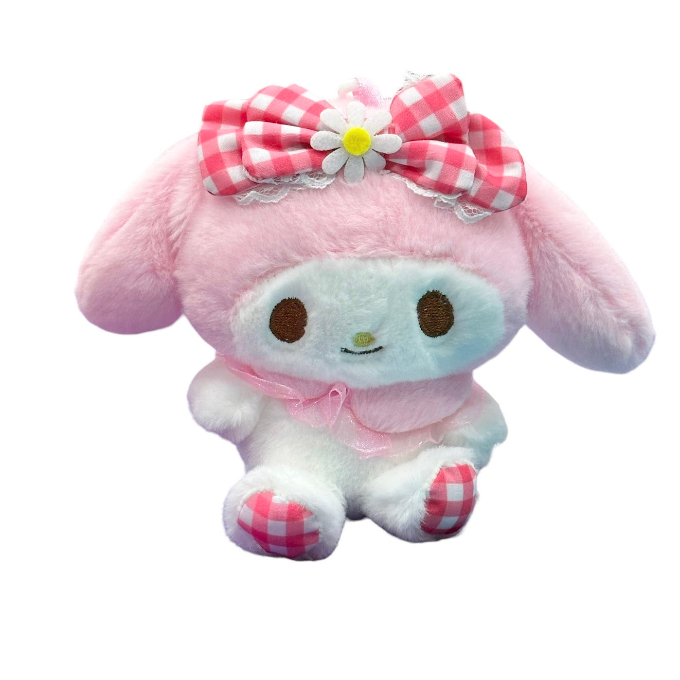 My Melody "Gingham" Mascot Clip On Plush