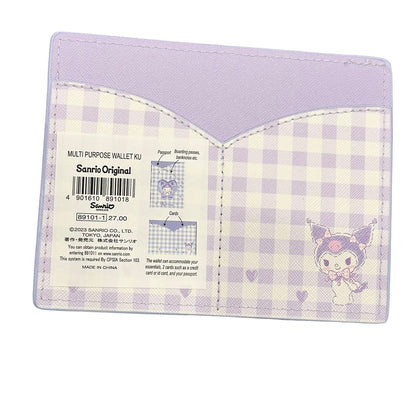 Kuromi "Plaid" Multi Purpose Wallet
