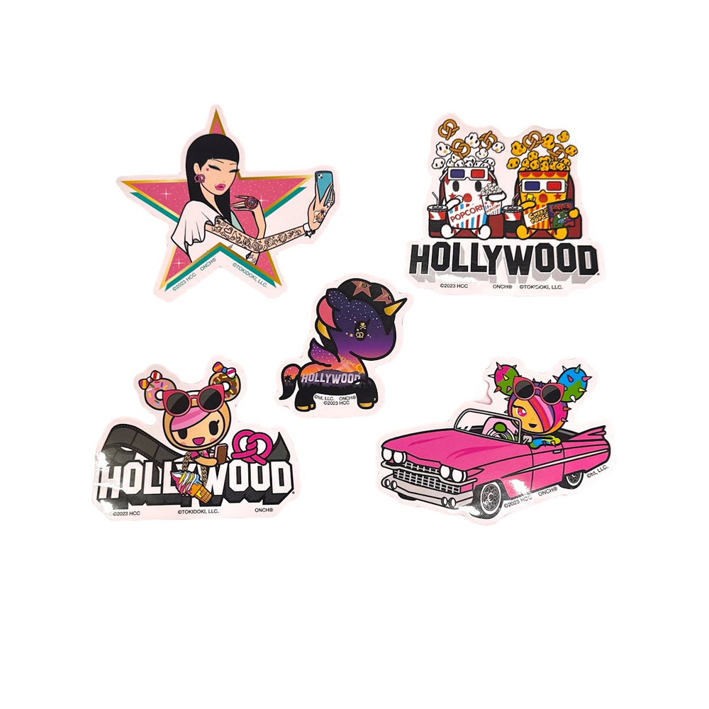 tokidoki x ONCH "Hollywood 100" 5 Pack Stickers