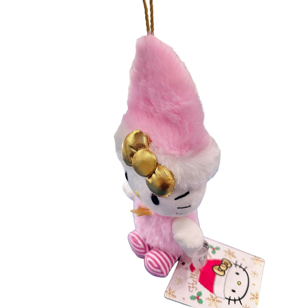 Hello Kitty Christmas Mascot Plush Ornament (Pink)