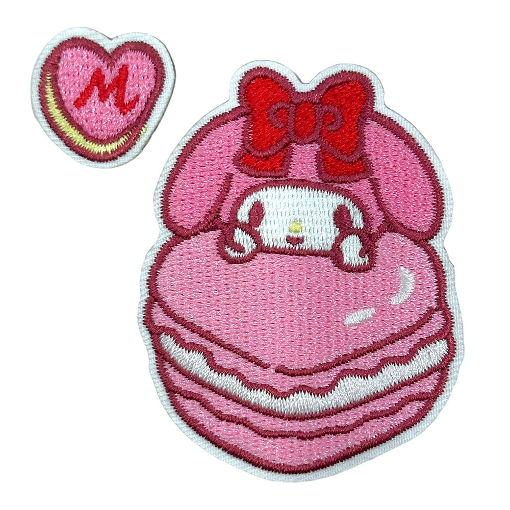 My Melody "Lovely Patch" Sticker (Heart Macaron)