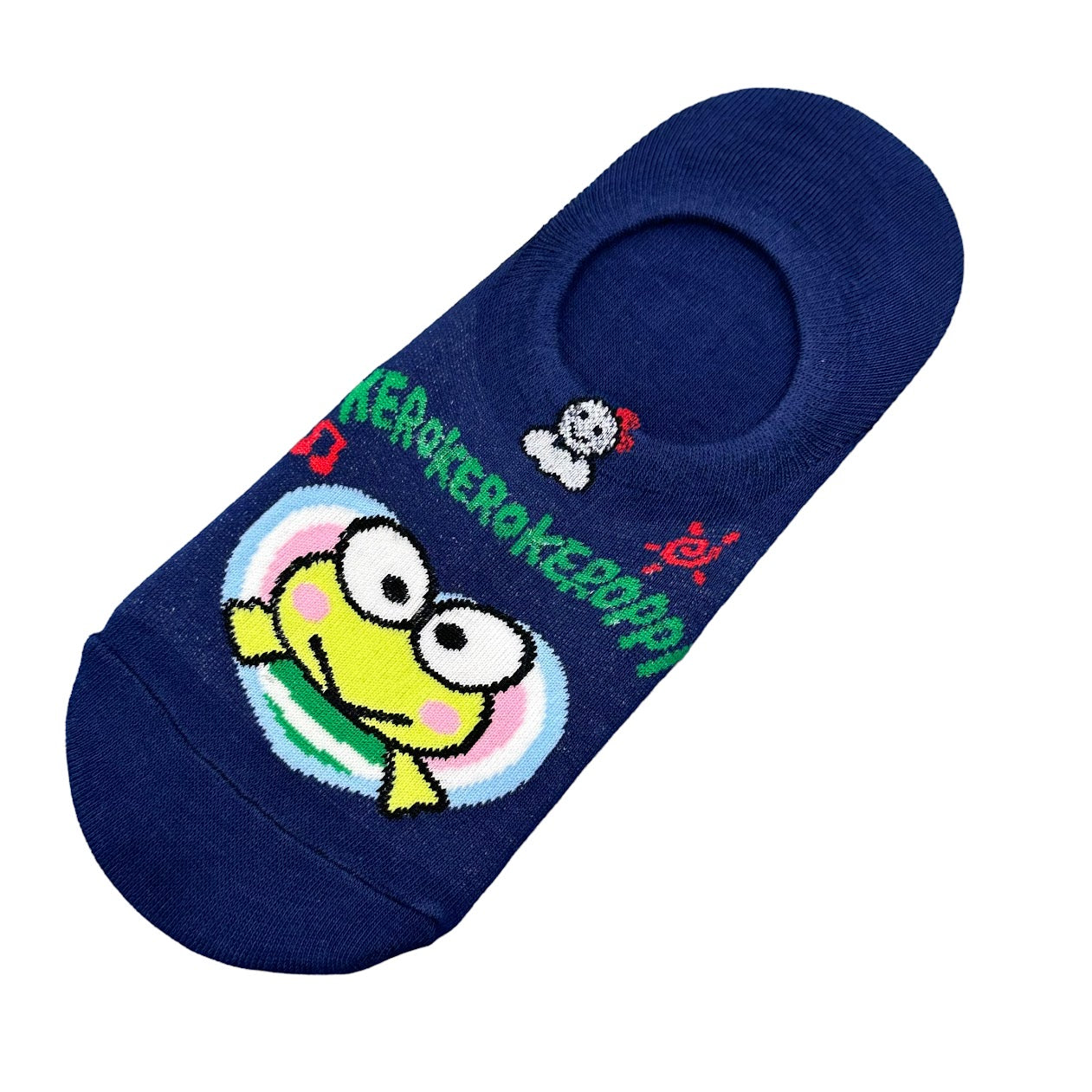 Keroppi "Heart" No Show Socks