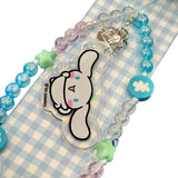 Cinnamoroll Beaded Charm Mobile Phone Wrist Strap