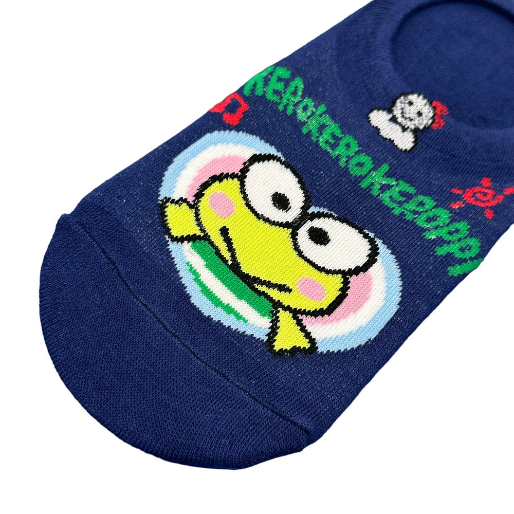 Keroppi "Heart" No Show Socks