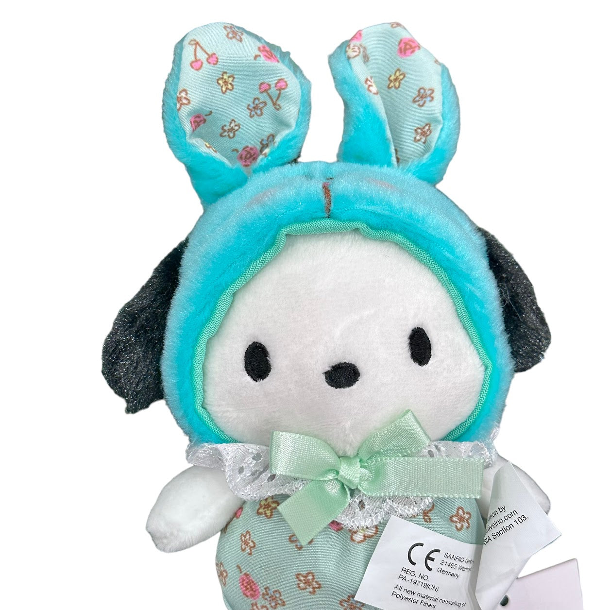 Pochacco "Flower Bunny" Mascot Clip-On Plush