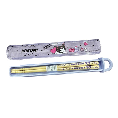 Kuromi Chopsticks in Case
